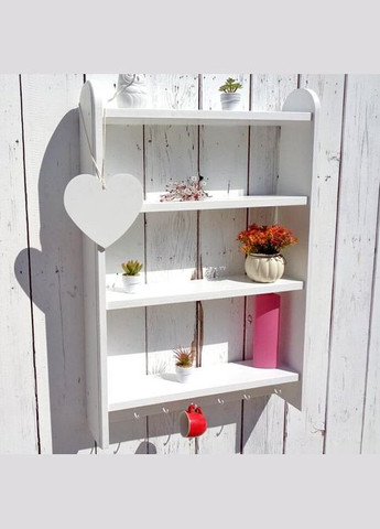 Полиця для ванної з дерева Хершебро зефір (ВНП-014620) No Brand (328091112)