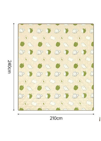 Килимок для пікніка водостійкий CNK2350WS010, 210x240 см, бежевий з принтом Naturehike (353505733)