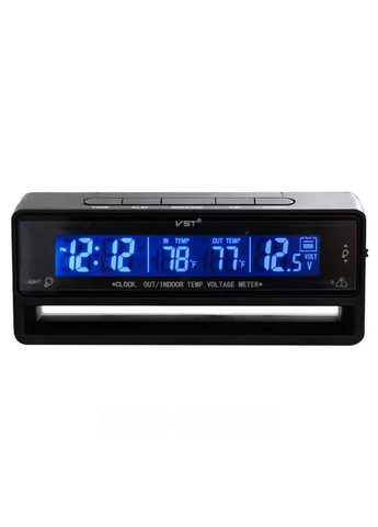 Годинник автомобільний електронний з датчиками температури синім помаранчевим підсвічуванням 13х5х4.8 см (476778-Prob) Unbranded (290840528)