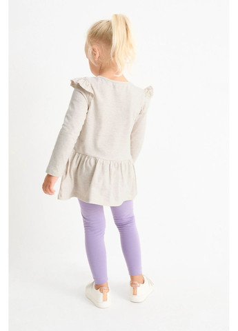 Комбинированный демисезонный костюм (2 платья, леггинсы, сумочка) C&A