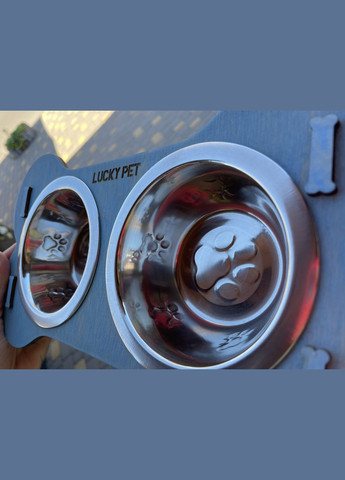 Металічні тарілки на деревʼяній підставці, Індія-Україна, 2в1 No Brand (350354731)