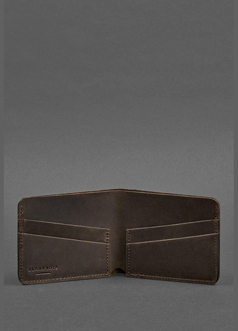 Чоловіче шкіряне портмоне 4.1 (4 кишені) темно-коричневе (A-026129) BlankNote (328444610)