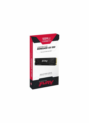 Накопичувач SSD 1TB Fury Renegade G5 M.2 2280 PCIe 5.0 x4 NVMe 3D TLC (SFYR2S/1T0) Kingston (336959360)