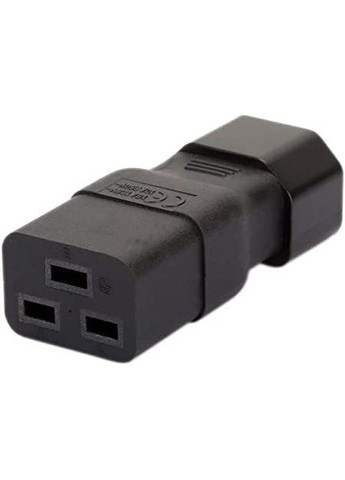 Перехідник живлення IEC(C14) (C19) (адаптер) прямий 10A Cu Lucom (370888330)