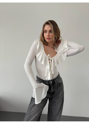 Боді з рюшками No Brand (363069950)