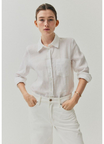 Жіноча лляна сорочка Н&М (56980) XS Біла H&M (291903285)