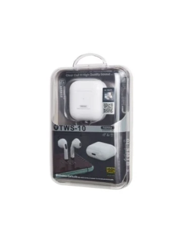 Бездротова Bluetooth стерео гарнітура TWS-10 з кейсом White Remax (335834766)