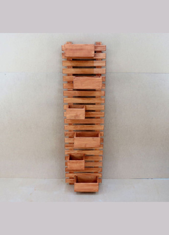 Полиця настінна для квітів з дерева Жуан шафран (ЦВС-002306) No Brand (328227245)