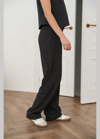 Женские брюки палаццо цвет графит р.L 451489 New Trend (282426861)