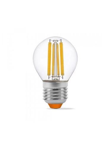 Лампа Filament G45F 6 Вт E27 3000 K Прозора (25798) Videx (284106758)