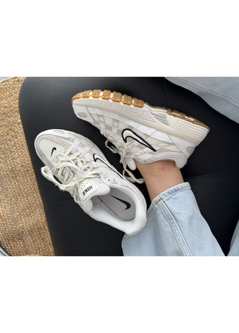 Кроссовки женские и мужские Nike P-6000 White Black | Найк П-6000 белые демисезоны (370850668)