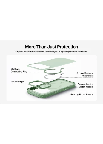 Чохол для iPhone 17 Pro Max, Magnetic Protective Grip, Sage Belkin (391427695)