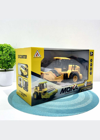 Спецтехника на радиоуправлении Дорожный каток резиновые колеса USB-кабель (2136) No Brand (308071741)