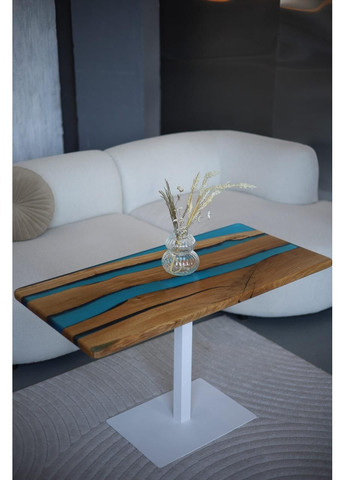 Столик журнальний дерево + епоксидна смола «Прямокутний, №1» 108,5x52,5 см (2240042) Vitan (365877228)