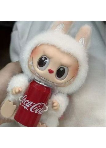 Дитяча іграшка брелок Лабубу з пляшкою Coca-Cola Біла No Brand (370368827)