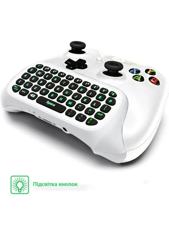 Бездротова клавіатура для геймпада Xbox Series X/S/One/One S White CRKT (365720951)