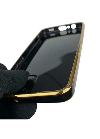 Чехол для Galaxy A03 SM-A035F с кольцом-подставкой с золотой окантовкой на самсунг а03 черный gs1 Samsung (366227855)