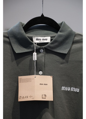 Лонгслів-Поло Cotton Piqué Polo Shirt Green No Brand - (362044614)
