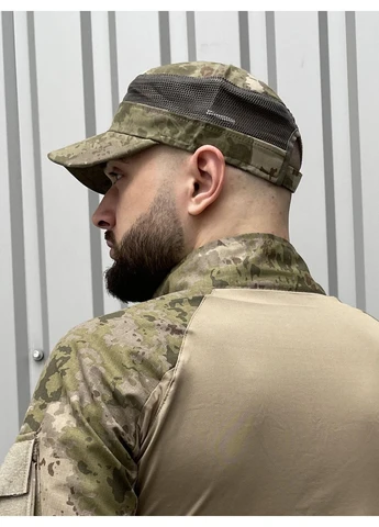 Кепка бейсболка тактична чоловіча камуфляж ріп стоп сітка літня військова армійська для зсу риболовлі туризму охорони No Brand (399523507)
