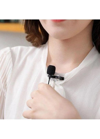 Петличний мікрофон із кабелем Lightning JH-041-A з виходом під навушники No Brand (362453207)