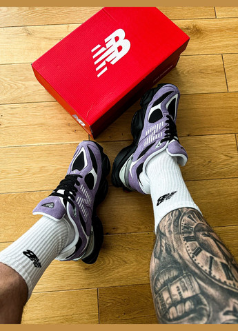 Фіолетові Осінні кросівки чоловічі і жіночі new balance 9060 violet noir | нью баланс 9060 фіолетові No Brand