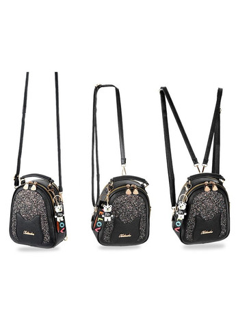 Детский мини рюкзак сумочка трансформер с блестками Белый No Brand (301594220)