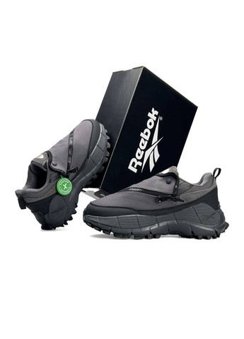 Сірі Осінні кросівки чоловічі reebok grey black No Brand Zig Kinetica 2.5 Edge x Spyder