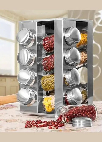 Спецовница органайзер для специй UN-1304 16в1 квадратная (2104618409) Unique (323001068)