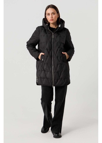 Чорна демісезонна куртка Visdeer