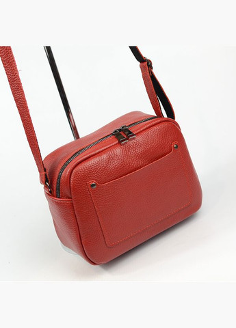 Красная женская маленькая сумочка из натуральной кожи Serebro (285895824)