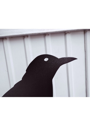 Флюгер Ворон №3, флюгер на дах з металу 2 мм. No Brand (368896446)