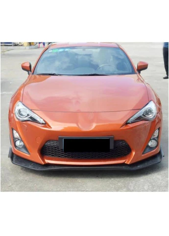 Накладка на передній бампер Lip V3 (Карбон) для Тойота GT86 2011+ рр Toyota (392177627)