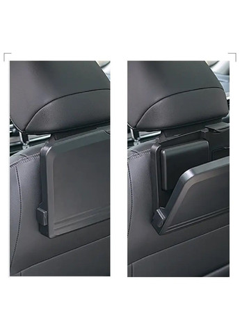 Органайзер столик в машину автомобиль складной на спинку сидения пластиковый 34x5x20 см (476314-Prob) Черный Unbranded (278599163)
