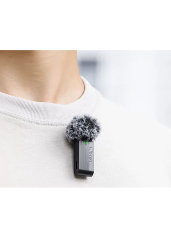 Беспроводной двойной микрофон A100 с Type-C для iPhone 15, 16, 17, Air, Pro, Pro Max Android петличный микрофон Ulanzi (369936385)