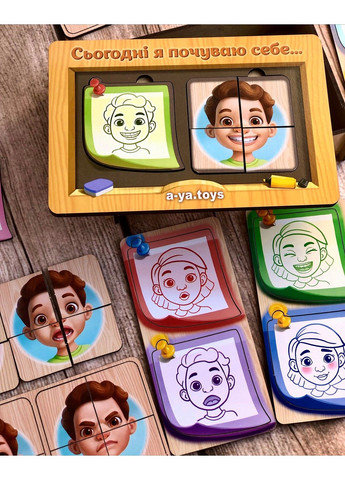 Пазл-сортер "Емоції" ПСФ 101 Ubumblebees (297129432)