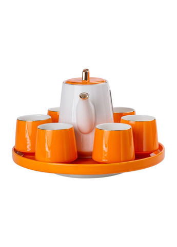 Чайный сервиз на 6 персон керамической подставкой Orange HP-15-27 Yiwu (351431224)