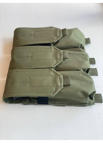 Підсумок потрійний для магазинів АК закритий з MOLLE(Піксель)(Олива)(Мультикам) Олива MorningStar (365783767)
