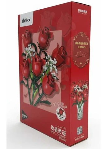 Дитячий блочний конструктор Букет червоних троянд Roses Bouquet (2104619190) No Brand (381398272)