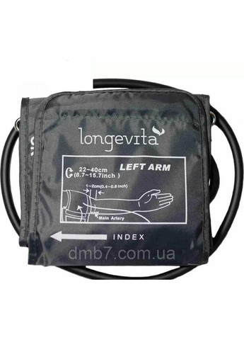 Манжета оригінал 22-40см + коннектор для автоматичних та напівавтоматичних тонометрів з однією трубкою Longevita (296785284)