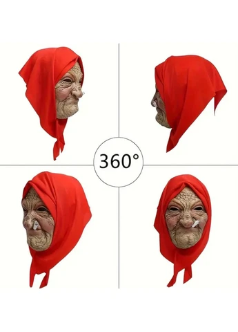 Маска Стара карга лиходійка з сигаретою No Brand (361231035)