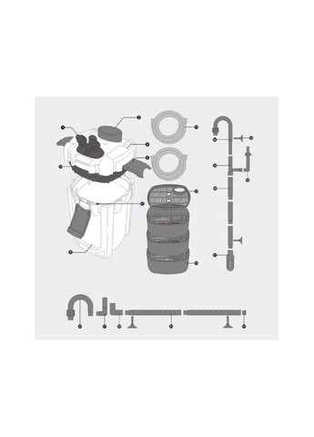 Фільтр зовнішній HW704A 2000 л/год від 400 до 700л Sunsun (308342591)