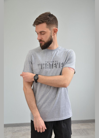 Світло-сіра чоловіча футболка, різні кольори (розміри:, 50, 52, 54) No Brand