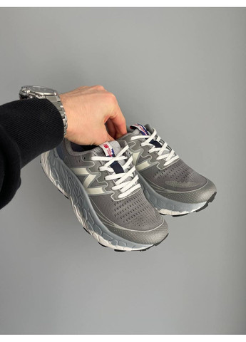 Серые демисезонные кроссовки мужские и женские new balance fresh foam grey white | нью беланс фреш фоам серые No Brand