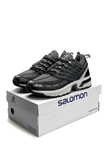 Серые демисезонные кроссовки мужские salomon No Brand ACS Pro GTX Grey Black White