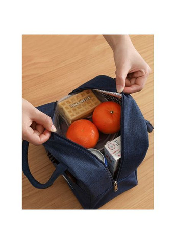 Термосумка — ланч бег для їжі із собою на 5 л 3D принт Космо Діно, чорна No Brand (294206331)