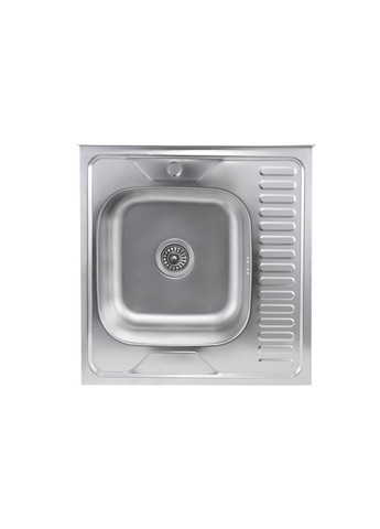 Кухонна мийка з нержавіючої сталі САТИН 6060 L (0,7/160 мм) Valeso (336936516)