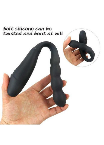 Двойной анально-вагинальный вибратор Magic Helios Remote из ДК - Черный - Вибраторы No Brand (366891899)