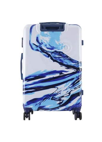 Валіза (m84513) Semi Line Print 28" L White/Blue (377779077)