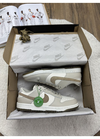 Сірі Осінні кросівки чоловічі nike sb dunk low grey white brown найк сб данк No Brand