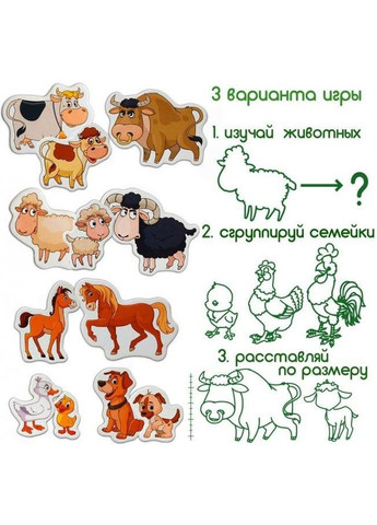 Набор магнитов Magdum Ферма семейки ML4031-21 EN No Brand (330606904)